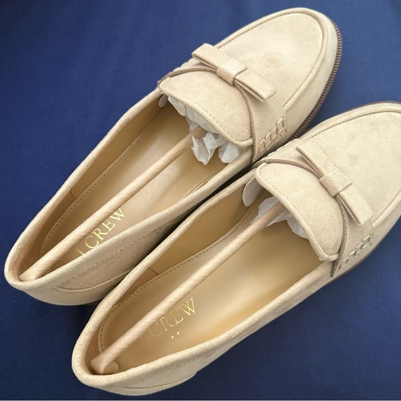 J Crew Sueded Bow Loafers- Brand New! - Picture 7 of 7